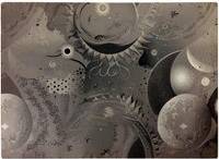 Warren Reed Abstract Moon Shapes Chopping Board