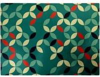 Warren Reed Geometric Pattern Green Chopping Board
