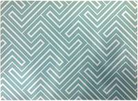 Warren Reed And White Geometric Pattern Green Chopping Board 40cm