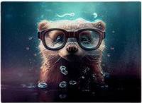 Warren Reed Ferret With Splashart Water Chopping Board