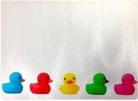 Warren Reed Coloured Rubber Ducks Chopping Board