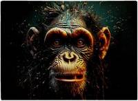 Warren Reed Splashart Monkey Face Chopping Board