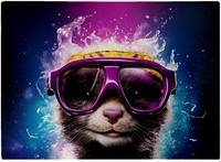Warren Reed Splashart Ferret With Chopping Board