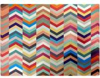 Warren Reed Geometric Multi Colored Chevron Pattern Chopping Board 40cm