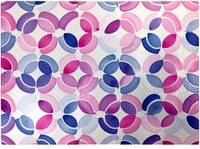 Warren Reed Interlocking Pink Blue Shape Chopping Board 40cm
