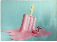 Warren Reed Flamingo Ice Cream Chopping Board