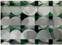 Warren Reed Geometric Grey Green Chopping Board