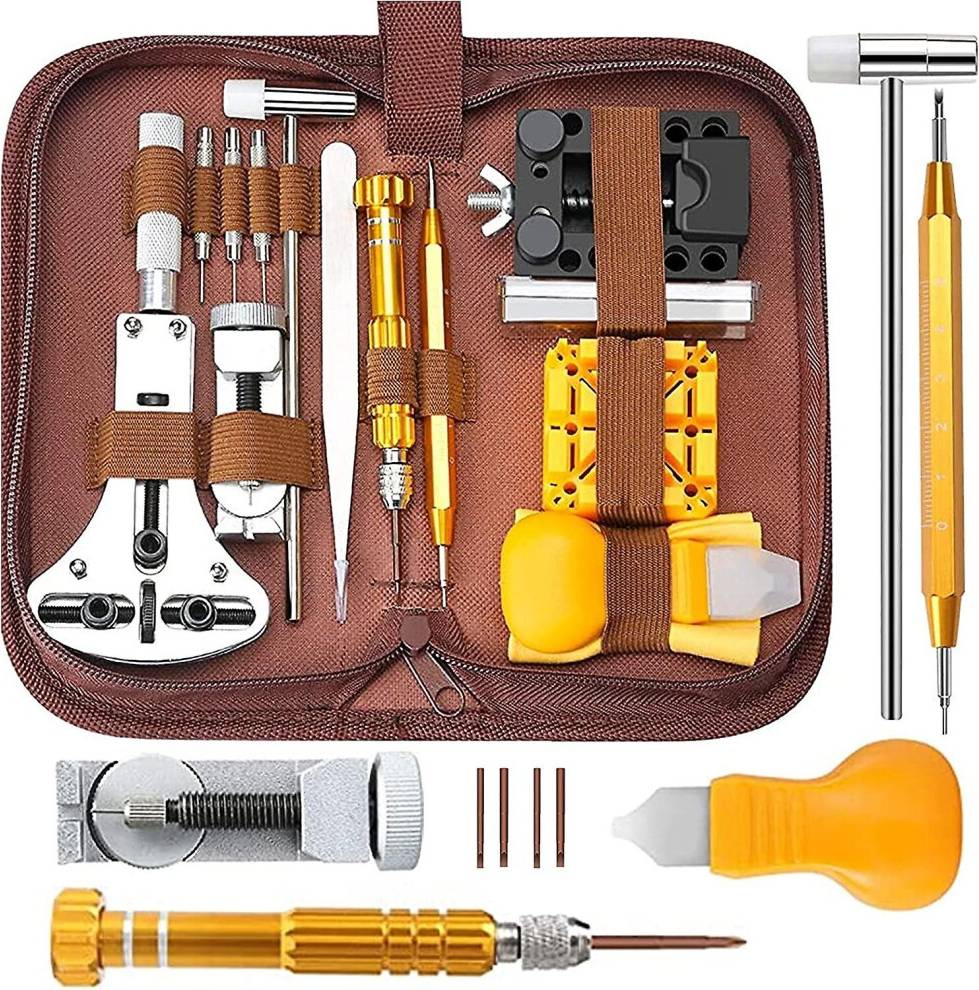 Funkyn Watches Repair Spring Band Link Pin Set Carrying Case Tool Kit