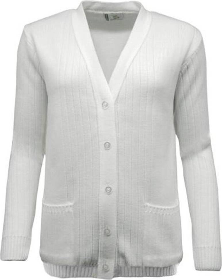 Green Play Ladies Ribbed Cardigan