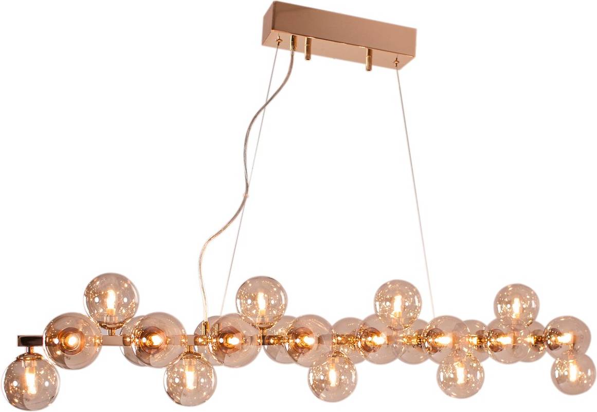 By Rydéns Splendor Bar Gold/Amber Pendel 124cm