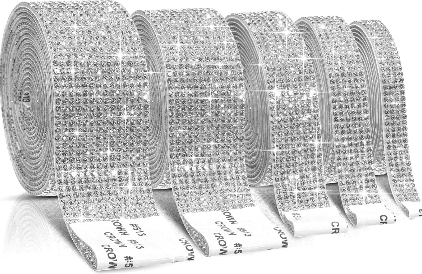 Shein Self Adhesive Crystal Rhinestone Roll Ribbon Bling 4.5 Yards