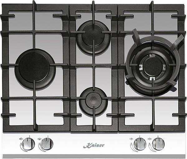 White gas cooker 60cm Kaiser Grand Chef Turbo Romb 4