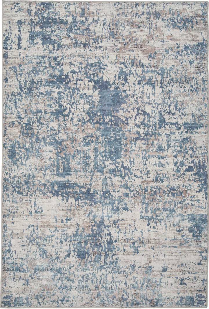 Kukoon Distressed Abstract Beige, Blue