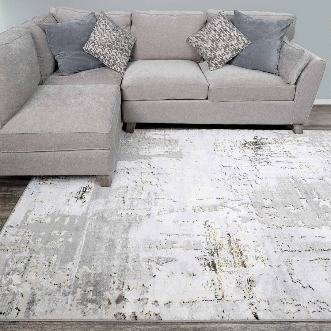 Williston Forge Grey/Gold Rug