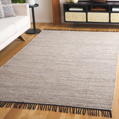 Safavieh Hand-Woven Rag Rug Beige, Black, Multicolor