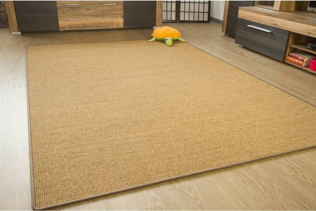 Fernleaf Flatweave Cork Rug Rectangular 200 x 240 cm Brown