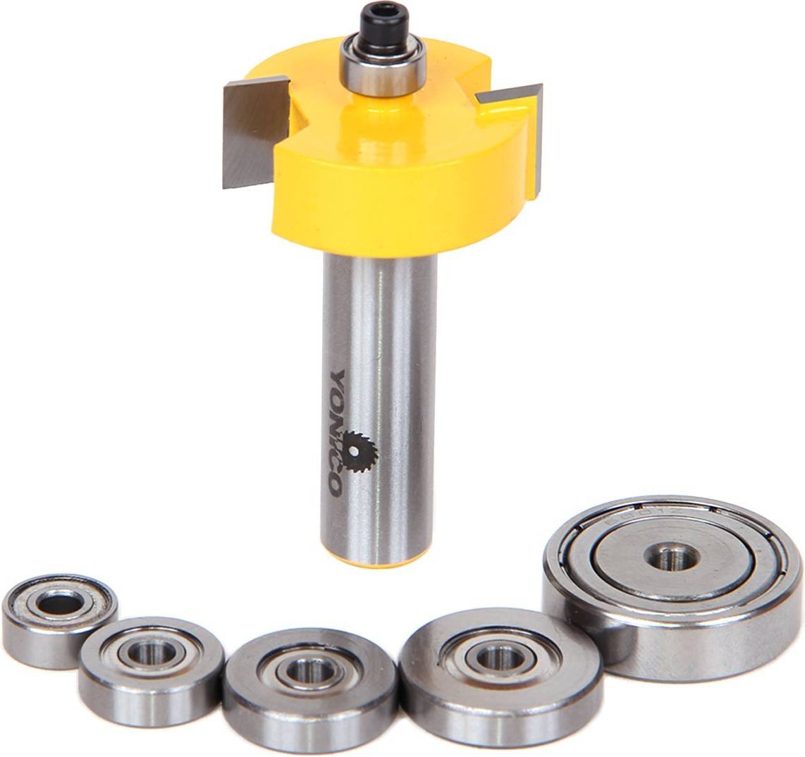 Yonico Rabbet Bearing Router Bit Set 12 Inch