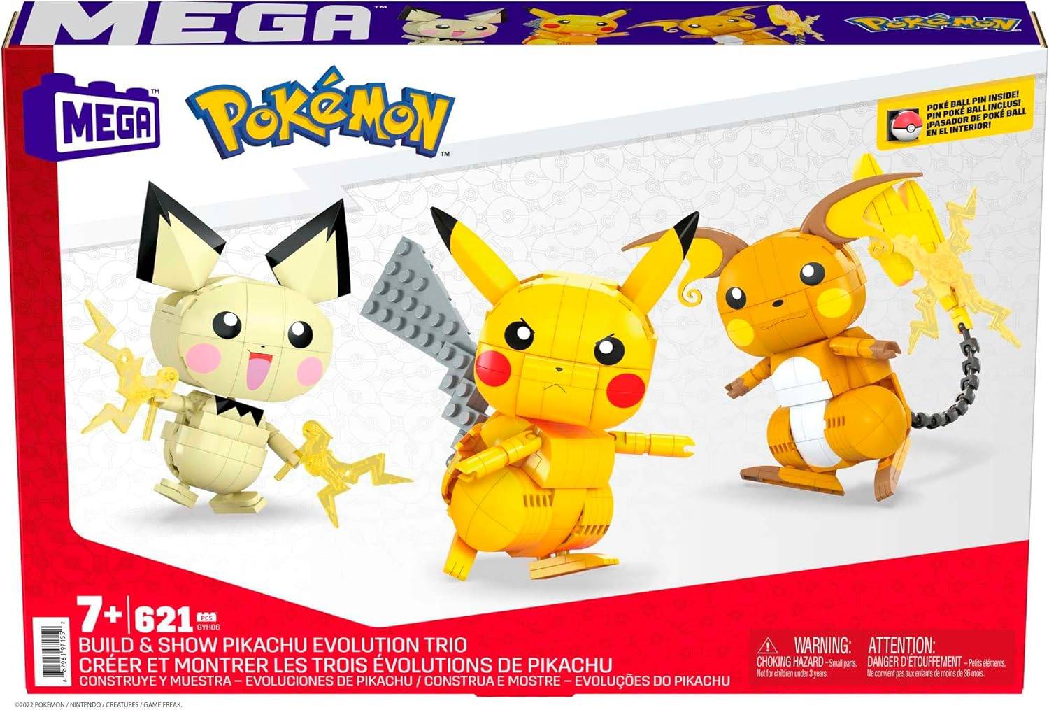 Pokemon Build & Show Pikachu Evolution Trio