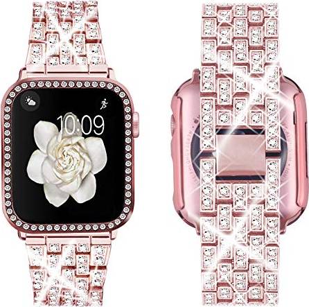 Supoix Jewelry Bling Diamond Rhinestone Case