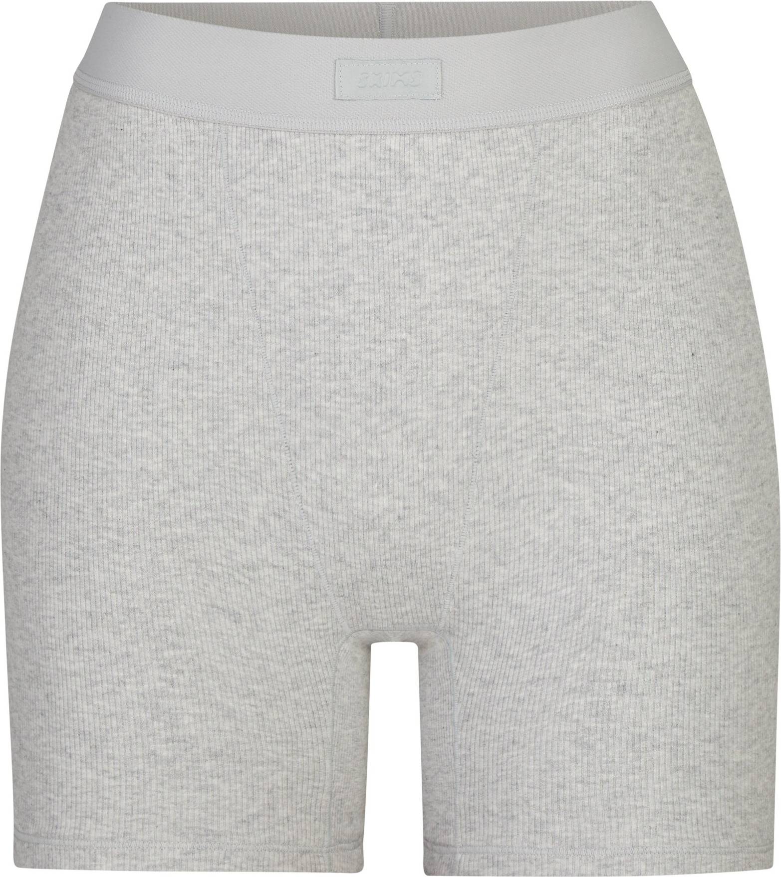 Cotton Rib Boxers - Light Heather Grey