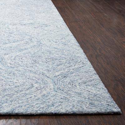 Alora Decor Hand-tufted Trellis Rug. Blue 36x60"