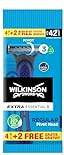 Wilkinson Sword Extra Essential 3 Regular Pivot Razor 4+2 Pieces