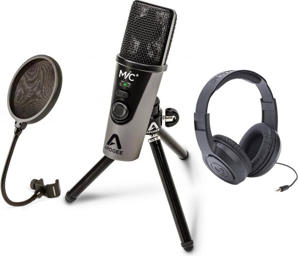 Apogee Electronics MiC Plus USB Cardioid Condenser Microphone With Accessory Kit