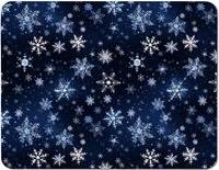 Warren Reed Dreamy And Magical Snowflake Place Mat Grey, Multicolour, Blue