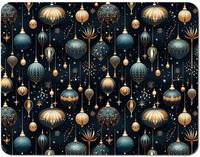 Warren Reed Christmas Decorations Place Mat Blue