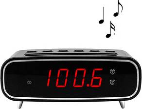 Soundmaster UR111SW Radiowecker schwarz