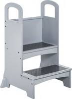 Homcom Kids Wooden Step Stool Kitchen Helper