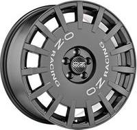 OZ Racing Rally Alloy Wheels In Dark Graphite Silver Lettering Set 4 19x8.5 Inch ET47 5x120 PCD Dark