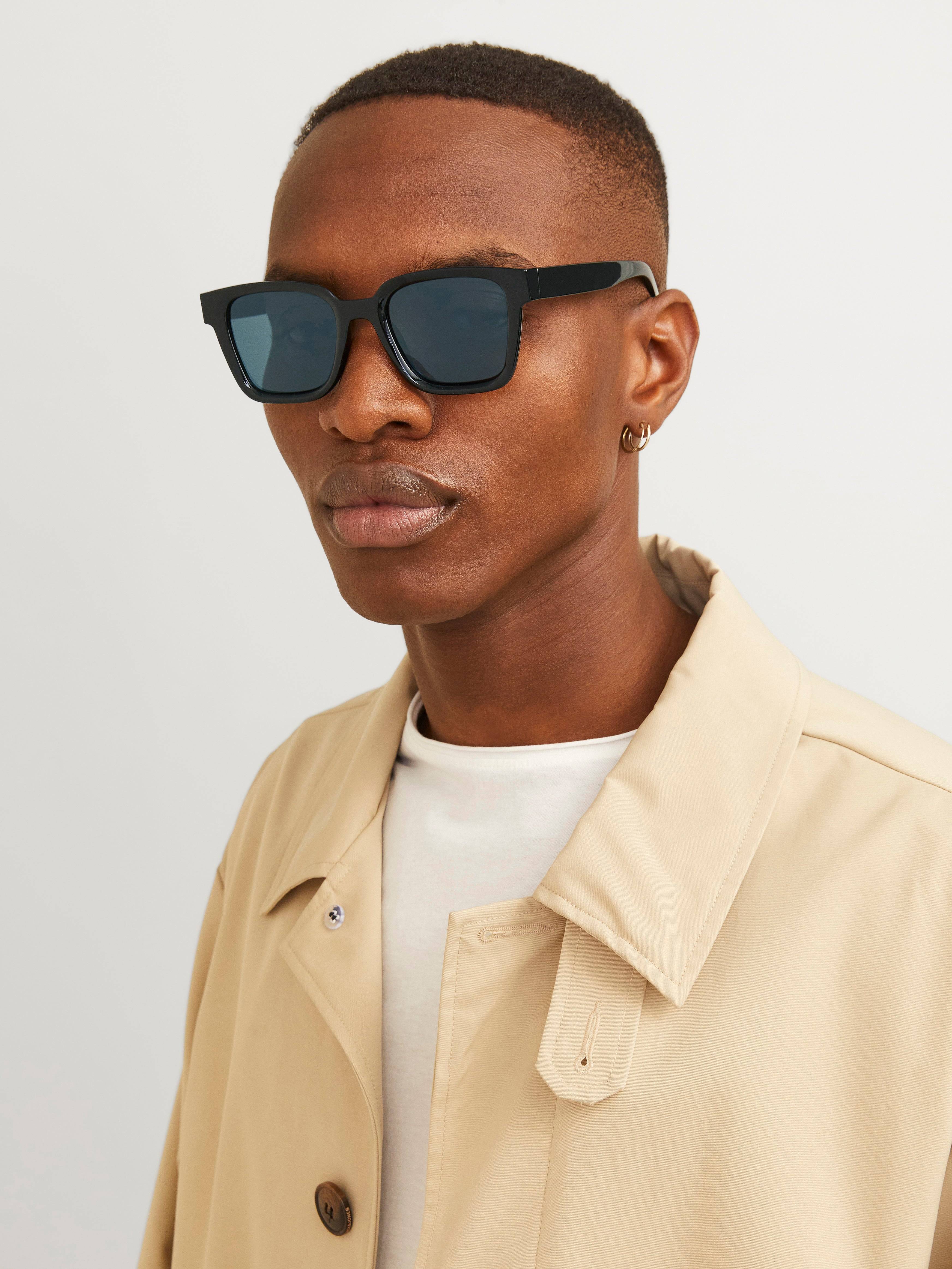 Jack & Jones Rektangulære Solbriller Sort