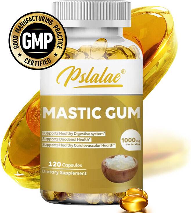Pslalae Mastic Gum Capsules 1000mg Digestive System