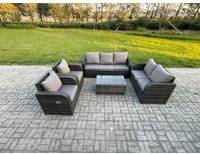 Outdoor pool table Fimous Rattan Garden Outdoor Lounge Set