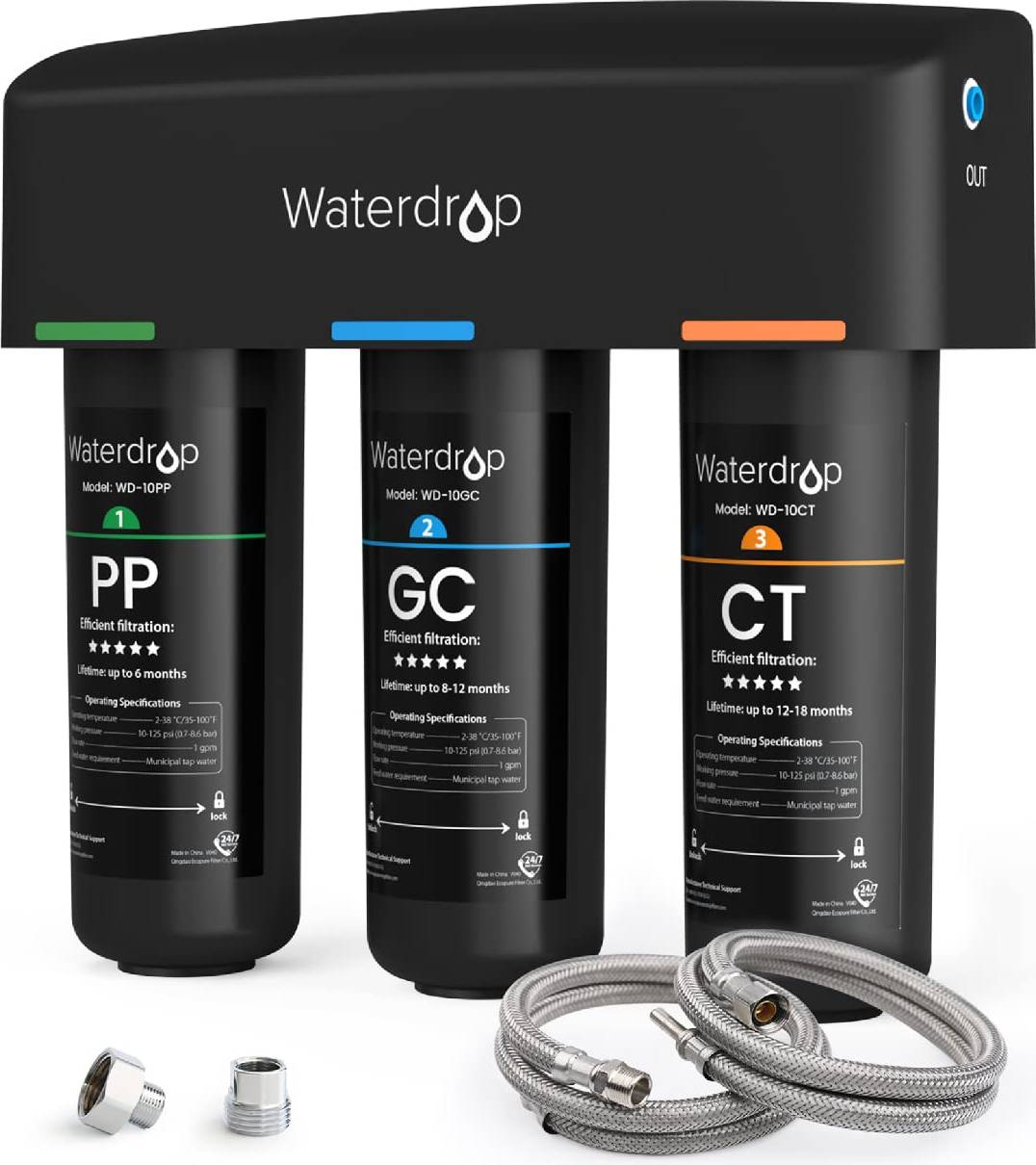 Waterdrop TSA Under Sink Water Filter System