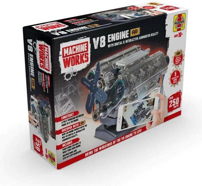 Haynes Machine Works V8 Model Engine with Digital & Interactive AR MWH10