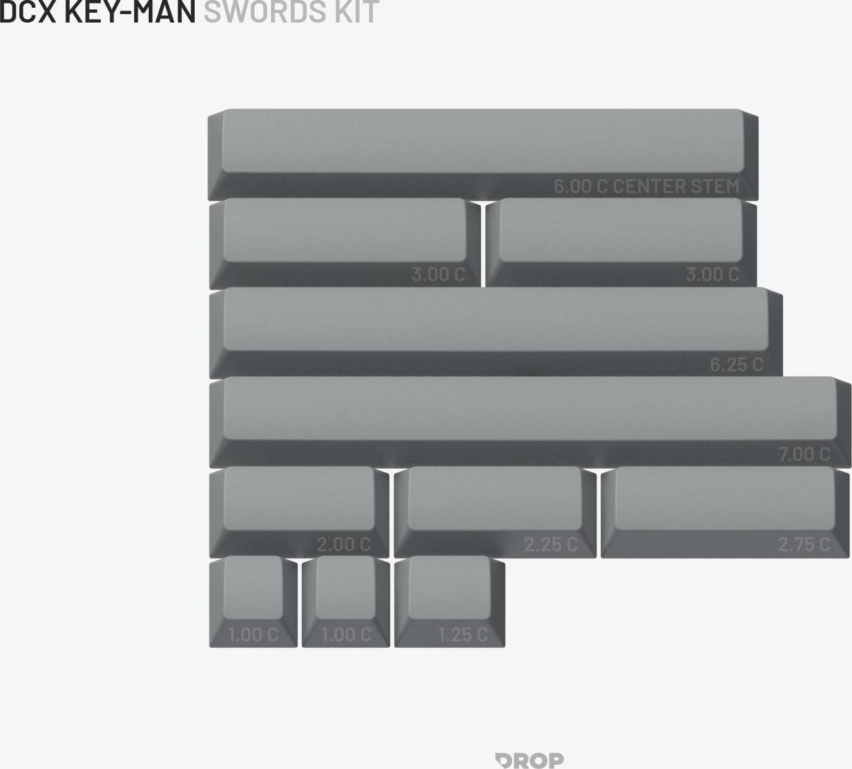 Drop DCX Key-Man Keycap Set