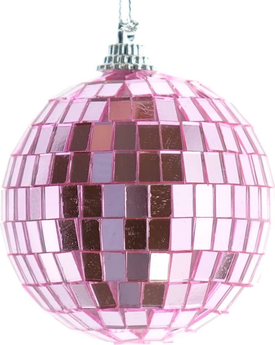 Kaemingk Julkula 6cm Rosa Discokula Julgranspynt