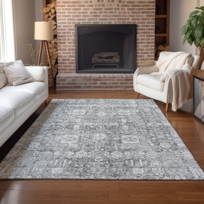 Addison Rugs Machine Washable Vintage Gray