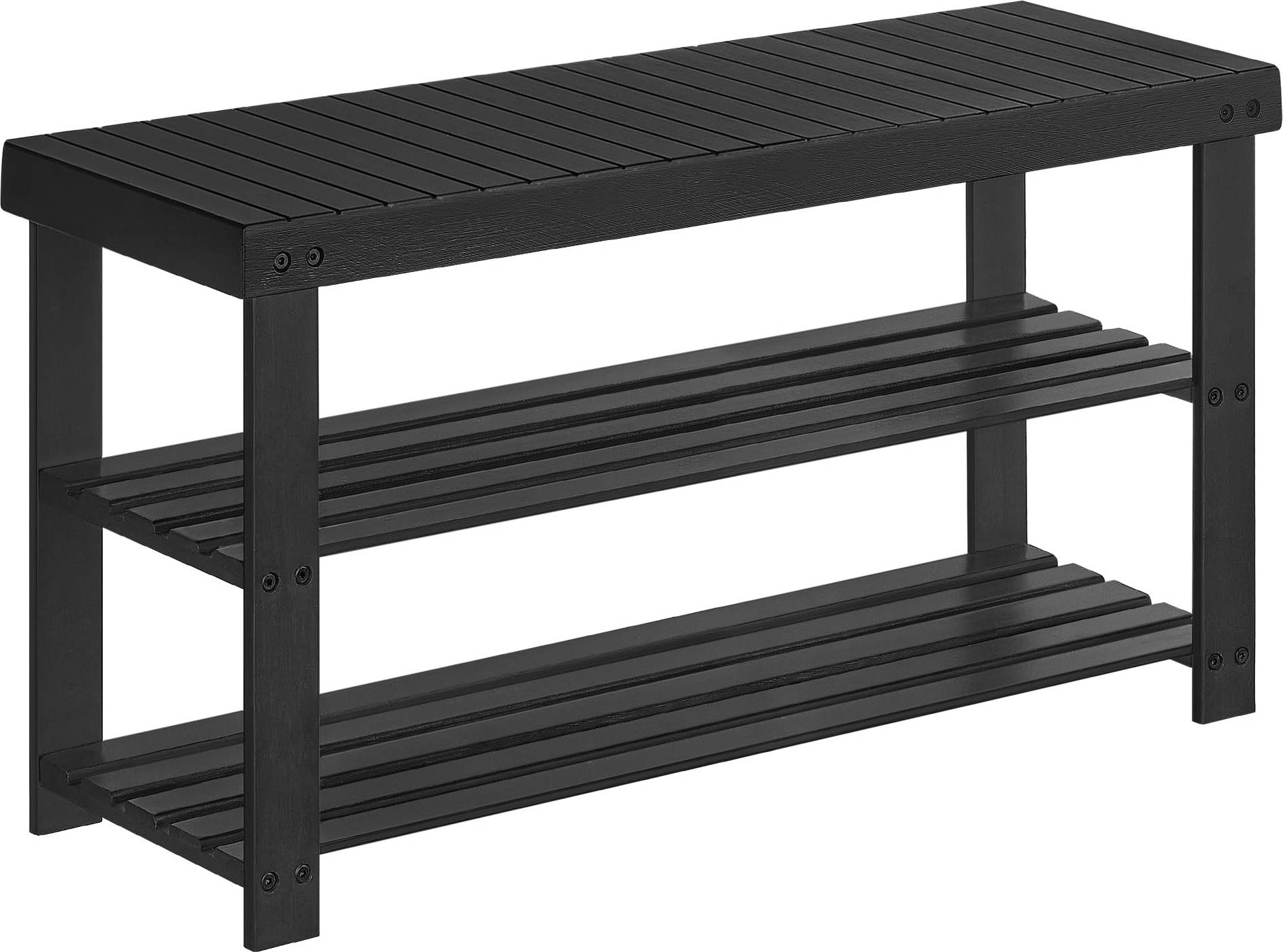 3 tier shoe bench Songmics Bench, 3-Tier Bamboo Shoe Rack