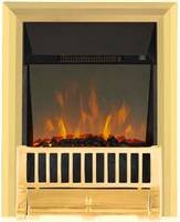 Inset electric fires Focal Point Focal Point Fires 2kW Farlam LED Reflection Inset Electric Fire Brass