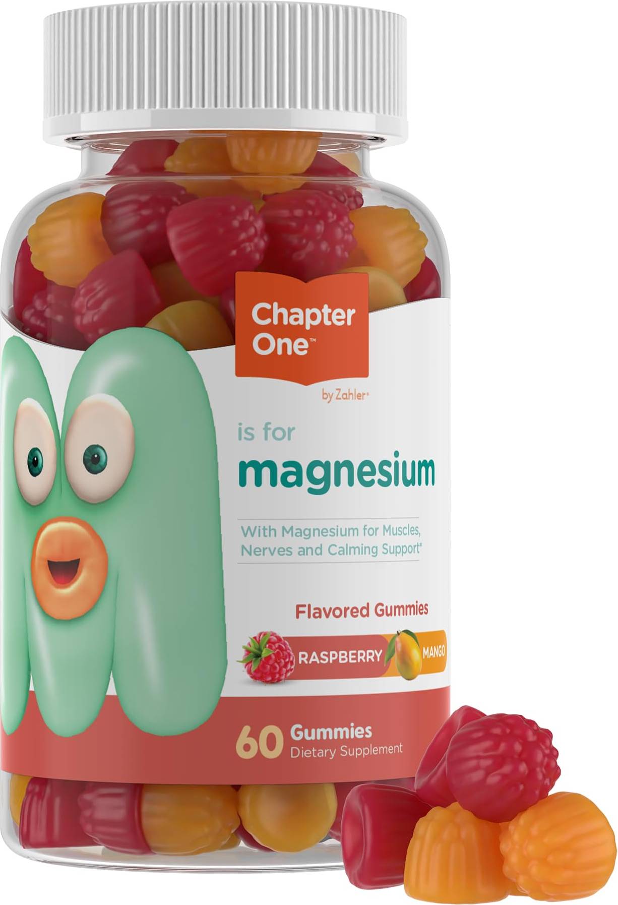 Magnesium gummies Zahler Magnesium Gummies Raspberry and Mango 60 st