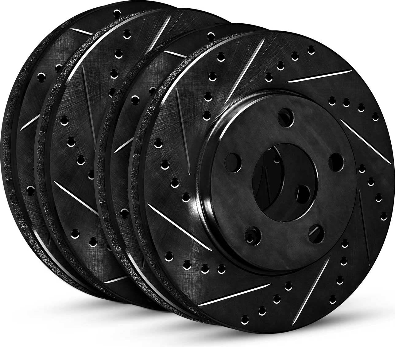 Brake and rotor kit R1 Concepts Front Rear Brake Rotor Kit