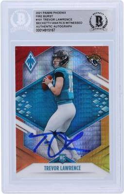 Trevor Lawrence Autographed Rookie Card