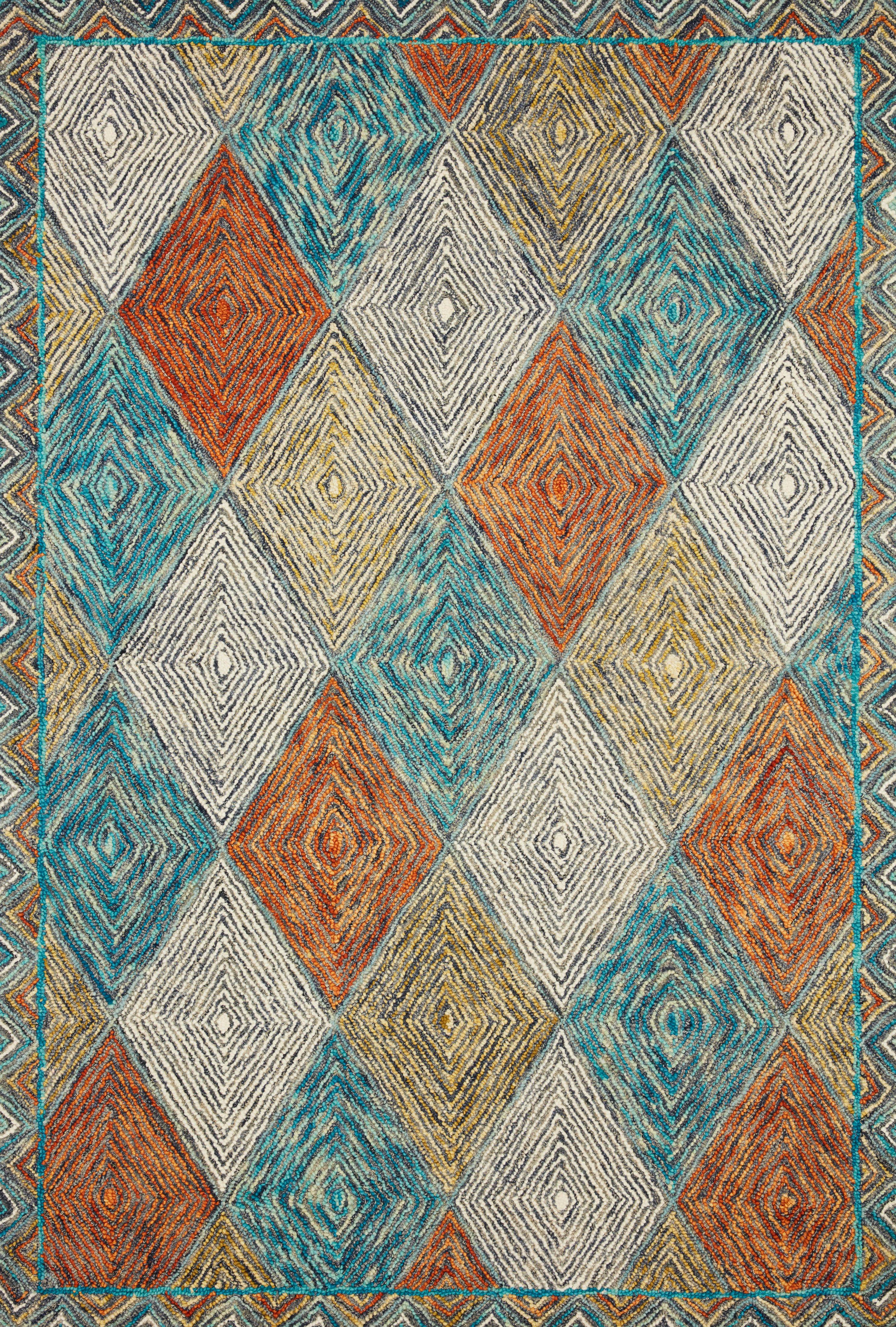 LOLOI II Spectrum Yellow, Multicolor, Turquoise, Blue
