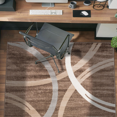 World Rug Gallery Contemporary Brown