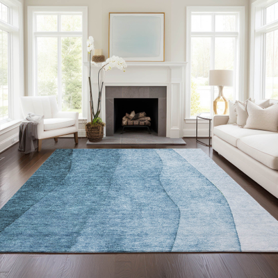 Addison Rugs Machine Washable Blue, Multicolor