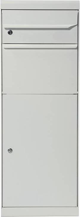 MEFA Maple Parcel Box 661 Ruko Lock - White/Aluminium