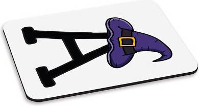 Gift Base Letter Wizard Hat PC Mouse Mat